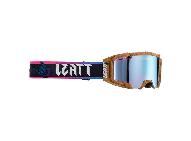 Leatt MTB Goggle Velocity 5.0 Iriz, Wood Woody/Iriz Blue