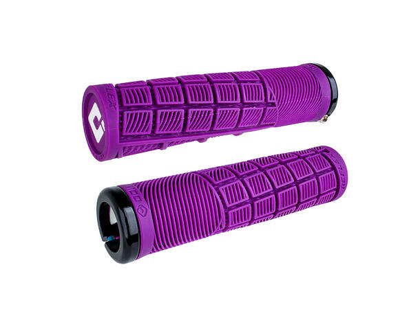 ODI Reflex, v2.1 Lock-On MTB 135mm White/Purple