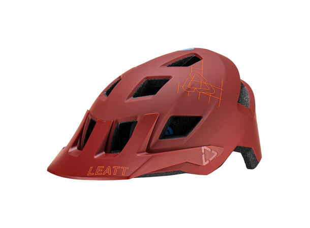 Leatt MTB AllMtn 1.0 Helmet, Lava Lava